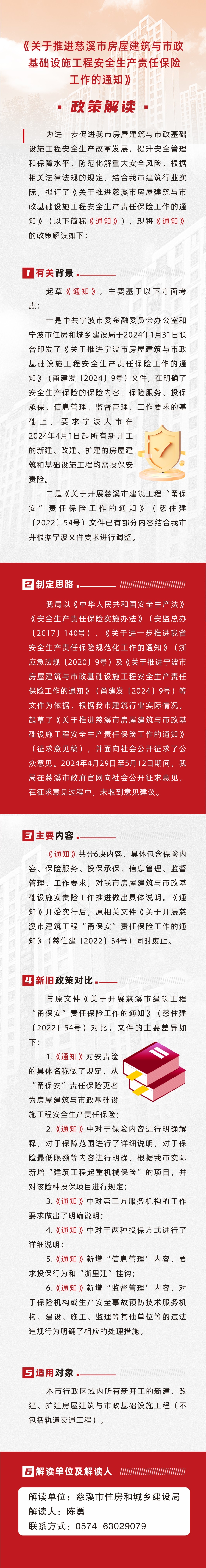 《關于推進慈溪市房屋建筑與市政基礎設施工程安全生產責任保險工作的通知》政策解讀.JPG